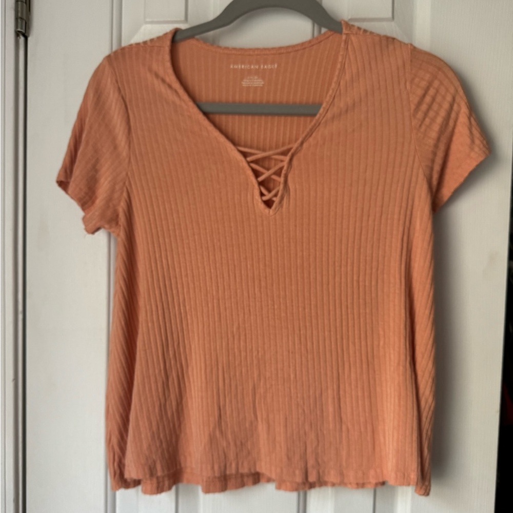 American Eagle Lace Up Swing T-Shirt